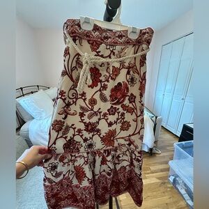 Patterned Maxi Skirt